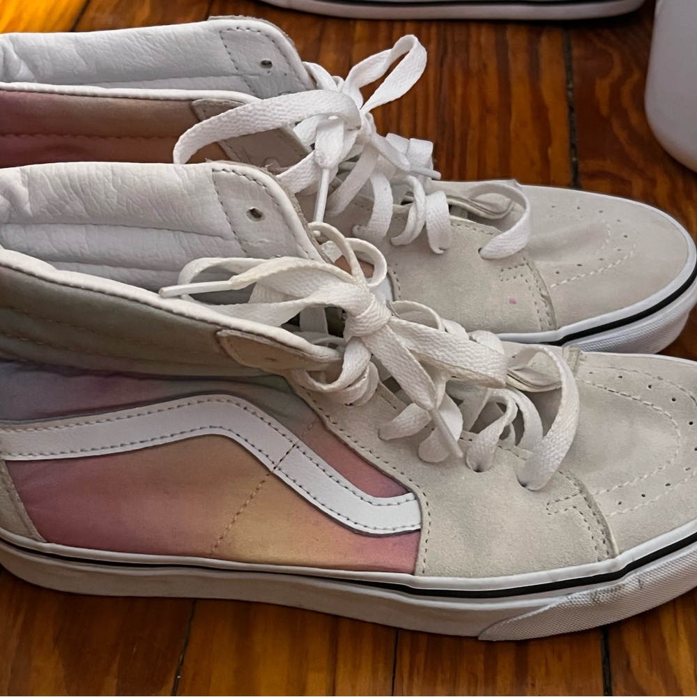 Vans Sk8 Hi White Umbra USED 7 Men 8.5 Women